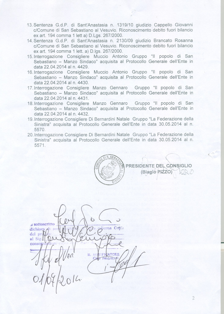 Pagina numero 2 Clicca sul documento per poter ingrandire lo stesso in dimensioni più ampie per poter leggerne il contenuto