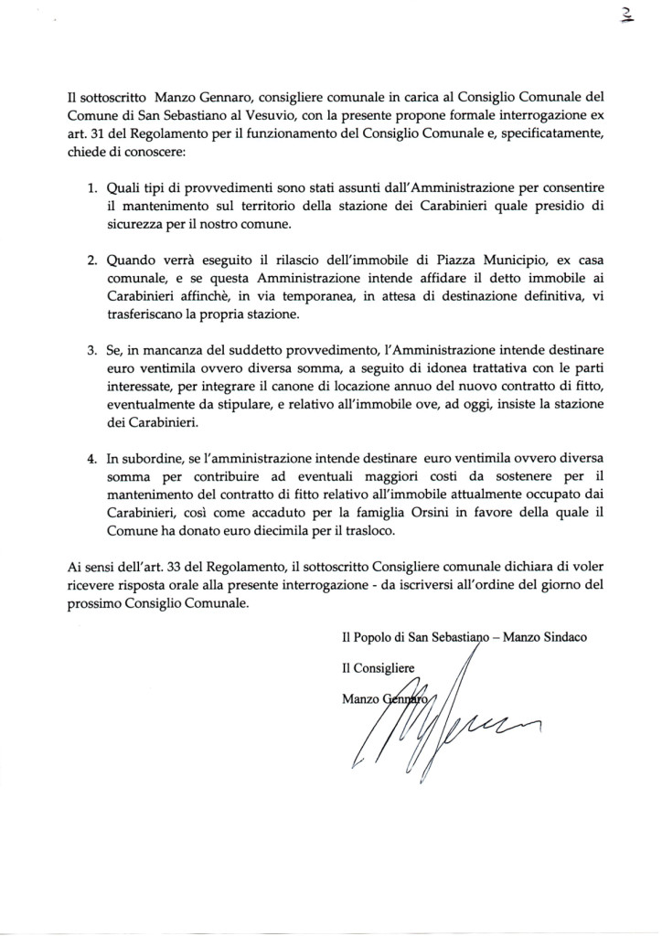 Pagina numero 2 Clicca sul documento per poter ingrandire lo stesso in dimensioni più ampie per poter leggerne il contenuto